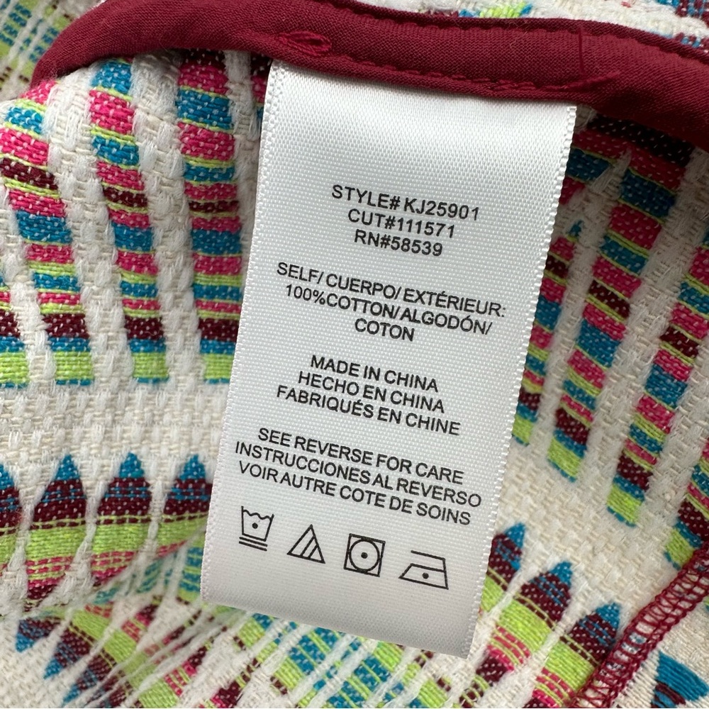 Kut from the Kloth Blazer Jacket Womens S Colorful Tapestry Open Short Length - Picture 5 of 11